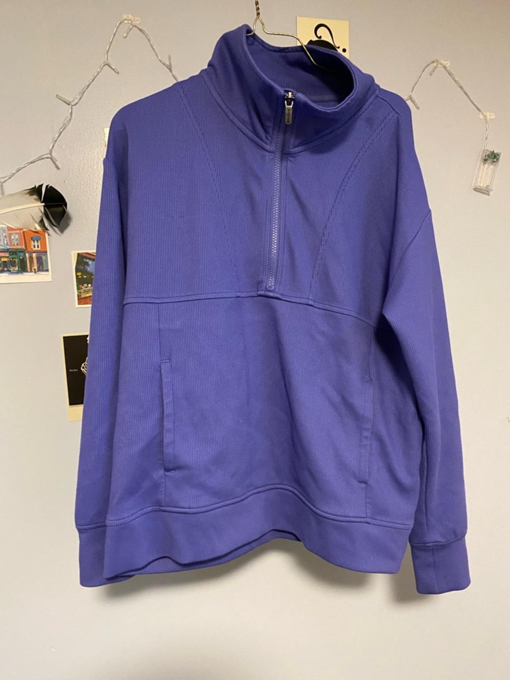 GAIAM Vivid Periwinkle Pullover Top